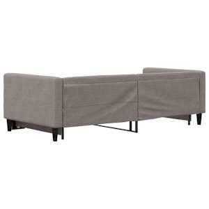 Válenda s přistýlkou taupe 90 x 200 cm textil - obrázek 5