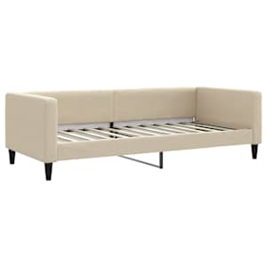 Válenda s přistýlkou krémová 90 x 200 cm textil - obrázek 6