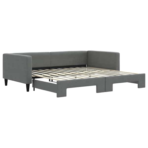vidaXL diivanvoodi v&auml;ljat&otilde;mmatava osaga ilma madratsita, 100x200 cm