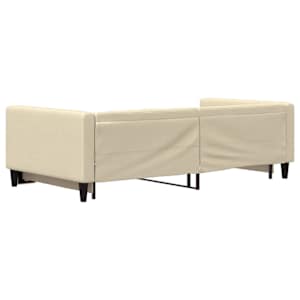 Válenda s přistýlkou krémová 100 x 200 cm textil - obrázek 5