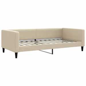 Válenda s přistýlkou krémová 100 x 200 cm textil - obrázek 6