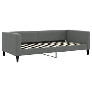 Válenda s přistýlkou a matracemi tmavě šedá 100 x 200 cm textil - obrázek 4