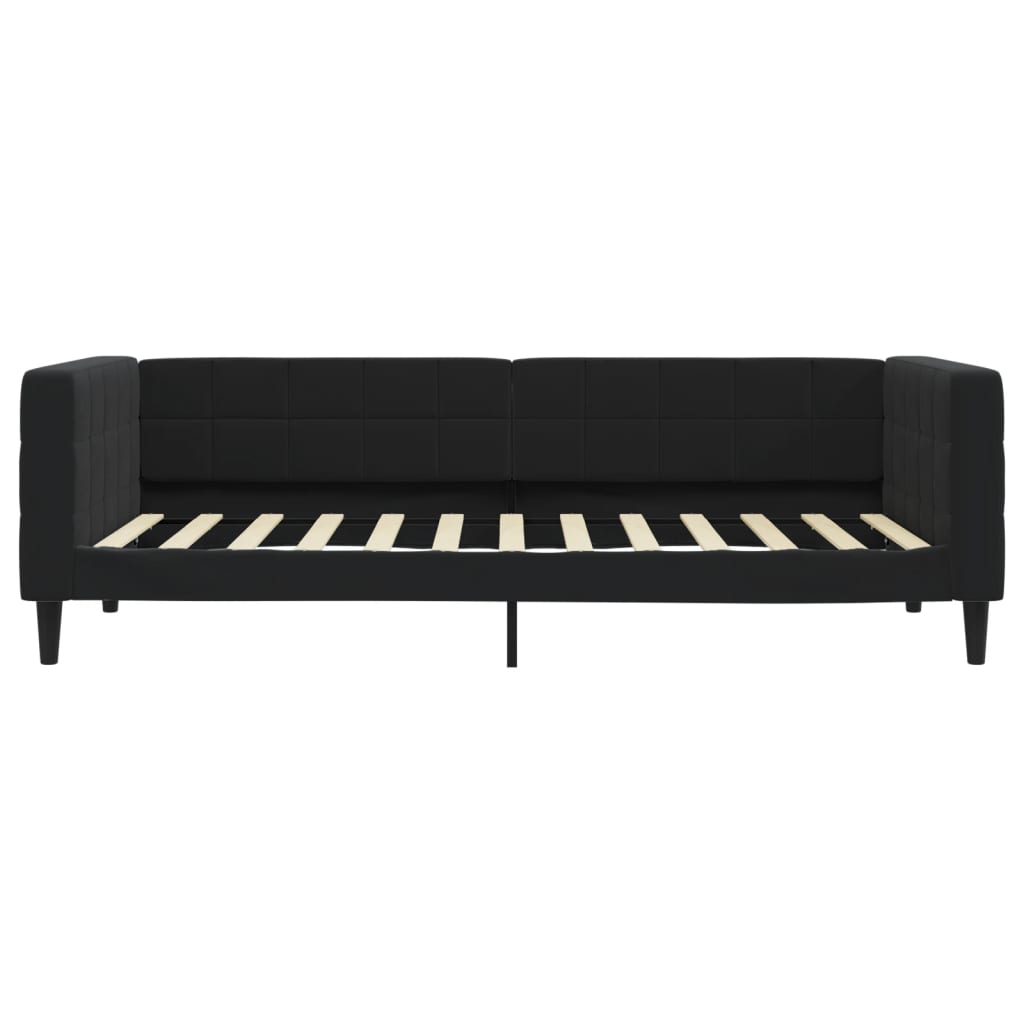 vidaXL Slaapbank met matras 90x200 cm fluweel zwart, foto 4