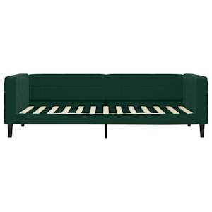 Válenda s matrací tmavě zelená 100 x 200 cm samet - obrázek 4