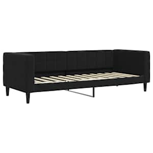 Válenda s přistýlkou černá 80 x 200 cm samet - obrázek 6