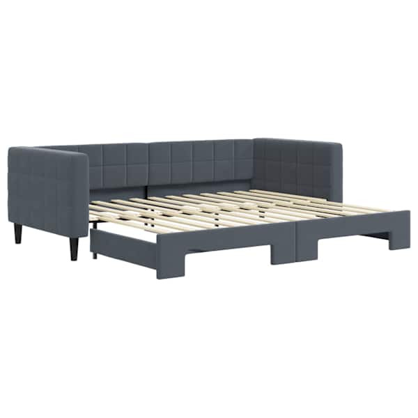 vidaXL diivanvoodi v&auml;ljat&otilde;mmatava osaga ilma madratsita, 90x200 cm