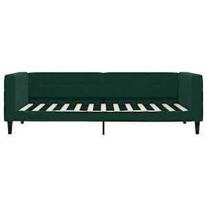 Válenda s přistýlkou tmavě zelená 90 x 200 cm samet - obrázek 7