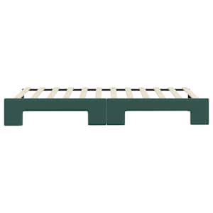 Válenda s přistýlkou tmavě zelená 90 x 200 cm samet - obrázek 9