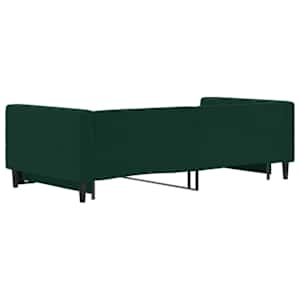 Válenda s přistýlkou tmavě zelená 100 x 200 cm samet - obrázek 5