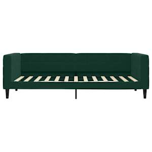 Válenda s přistýlkou tmavě zelená 100 x 200 cm samet - obrázek 9