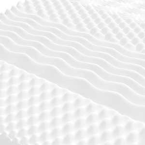 Válenda s přistýlkou a matracemi žlutá 100 x 200 cm samet - obrázek 9