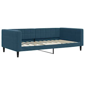 Válenda s přistýlkou a zásuvkami modrá 100 x 200 cm samet - obrázek 4