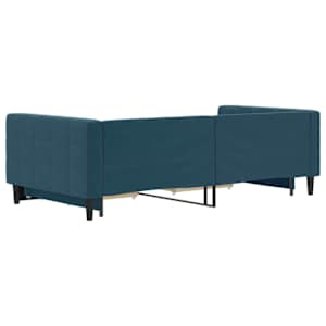 Válenda s přistýlkou a zásuvkami modrá 100 x 200 cm samet - obrázek 10