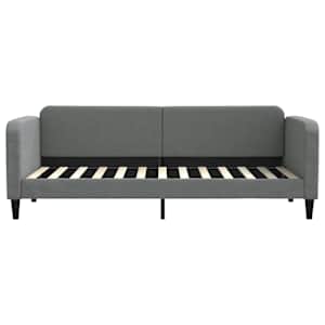 Válenda s matrací tmavě šedá 80 x 200 cm textil - obrázek 4