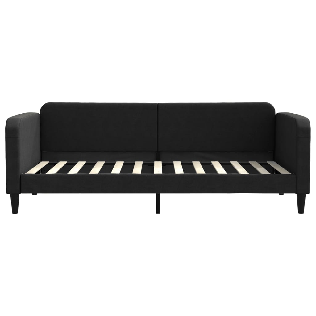 vidaXL Slaapbank met matras 90x200 cm stof zwart, foto 4