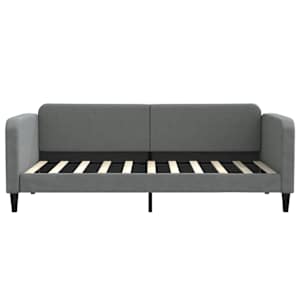 Válenda s matrací tmavě šedá 90 x 190 cm textil - obrázek 4