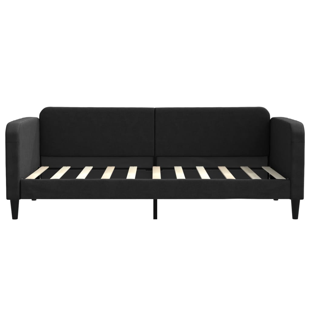 vidaXL Slaapbank met matras 90x190 cm stof zwart, foto 4
