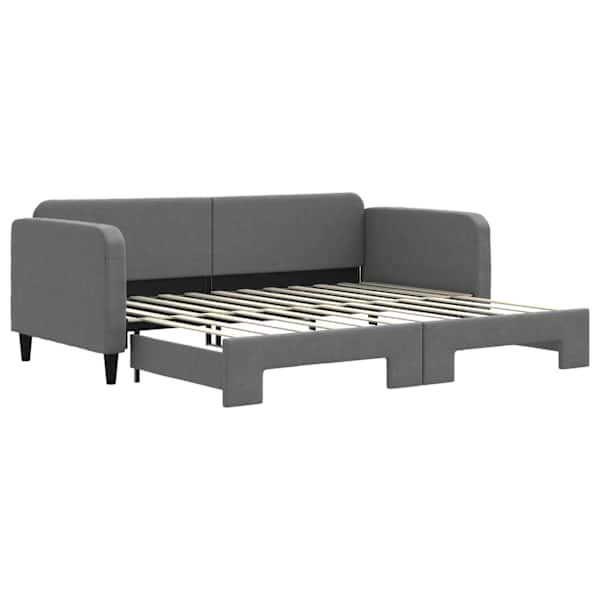 vidaXL diivanvoodi v&auml;ljat&otilde;mmatava osaga ilma madratsita, 90x200 cm