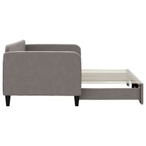 Válenda s přistýlkou taupe 90 x 200 cm textil - obrázek 4