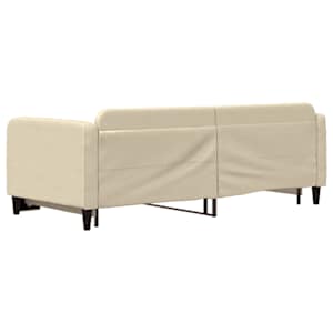 Válenda s přistýlkou krémová 90 x 200 cm textil - obrázek 5