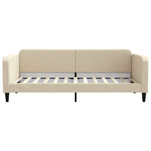 Válenda s přistýlkou krémová 90 x 200 cm textil - obrázek 7