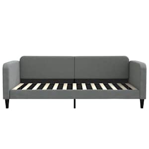 Válenda s přistýlkou tmavě šedá 100 x 200 cm textil - obrázek 7