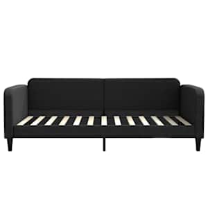 Válenda s přistýlkou černá 100 x 200 cm textil - obrázek 7