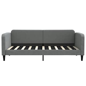 Válenda s přistýlkou tmavě šedá 90 x 190 cm textil - obrázek 7