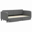 VidaXL Divano Letto Estraibile con Cassetti Rosa 90x200 cm Velluto