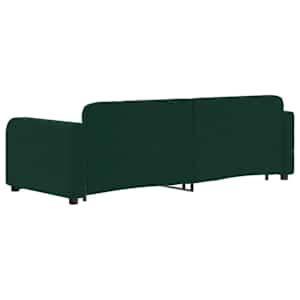 Válenda s přistýlkou tmavě zelená 80 x 200 cm samet - obrázek 5