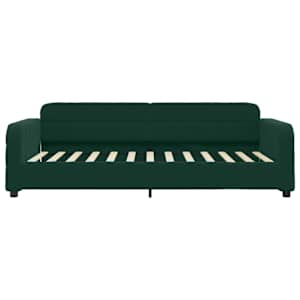 Válenda s přistýlkou tmavě zelená 80 x 200 cm samet - obrázek 7