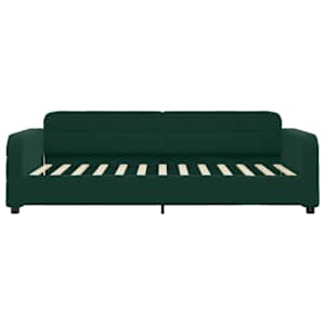 Válenda s přistýlkou tmavě zelená 90 x 200 cm samet - obrázek 7