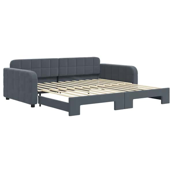 vidaXL diivanvoodi v&auml;ljat&otilde;mmatava osaga ilma madratsita, 100x200 cm