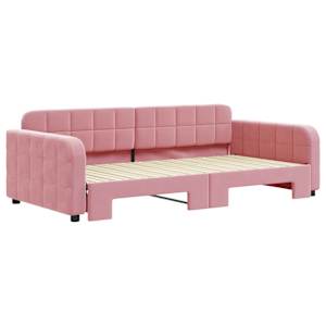 vidaXL V&aacute;lenda s přist&yacute;lkou růžov&aacute; 100 x 200 cm samet