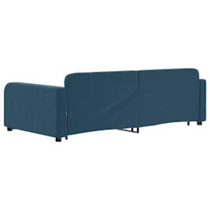 Válenda s přistýlkou a zásuvkami modrá 100 x 200 cm samet - obrázek 10