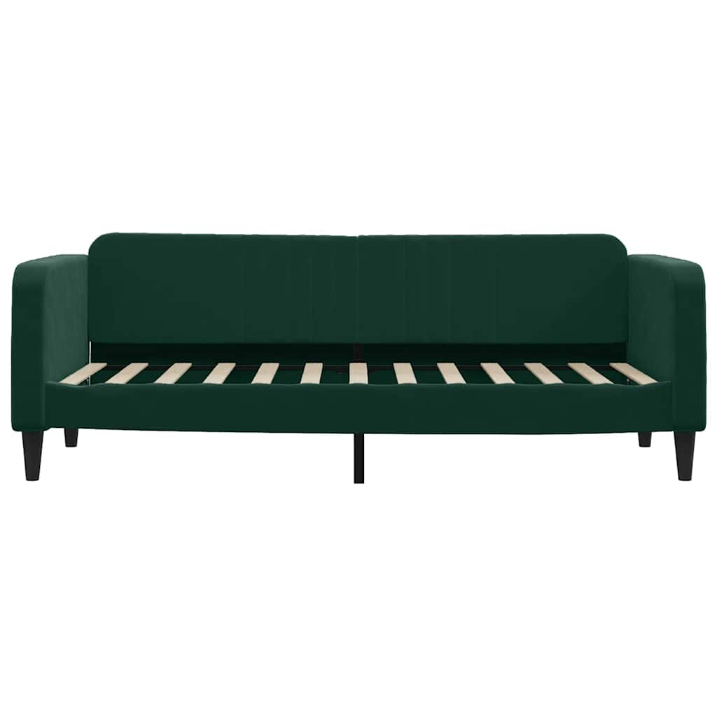vidaXL Slaapbank met matras 80x200 cm fluweel donkergroen groen, foto 4