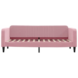 Válenda s přistýlkou růžová 80 x 200 cm samet - obrázek 7