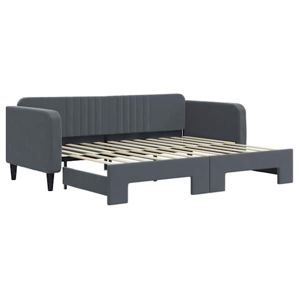 vidaXL diivanvoodi v&auml;ljat&otilde;mmatava osaga ilma madratsita, 90x200 cm