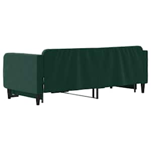 Válenda s přistýlkou tmavě zelená 90 x 200 cm samet - obrázek 5