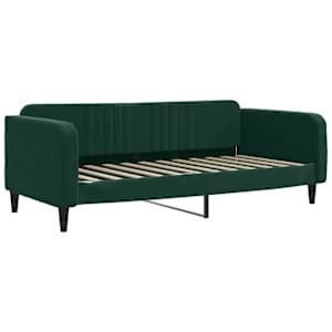Válenda s přistýlkou tmavě zelená 90 x 200 cm samet - obrázek 6