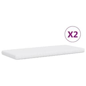 Válenda s přistýlkou a matracemi žlutá 100 x 200 cm samet - obrázek 6