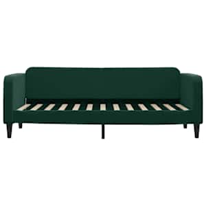 Válenda s přistýlkou a zásuvkami tmavě zelená 80 x 200 cm samet - obrázek 7