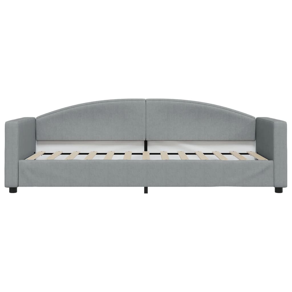 vidaXL Slaapbank met matras 80x200 cm stof lichtgrijs grijs, foto 4