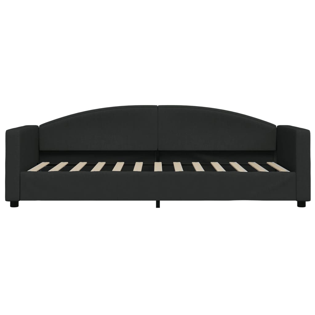 vidaXL Slaapbank met matras 80x200 cm stof zwart, foto 4