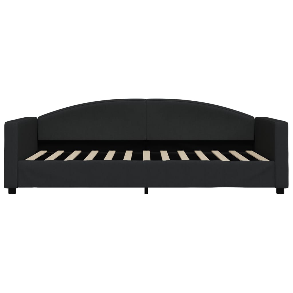 vidaXL Slaapbank met matras 90x200 cm stof zwart, foto 4