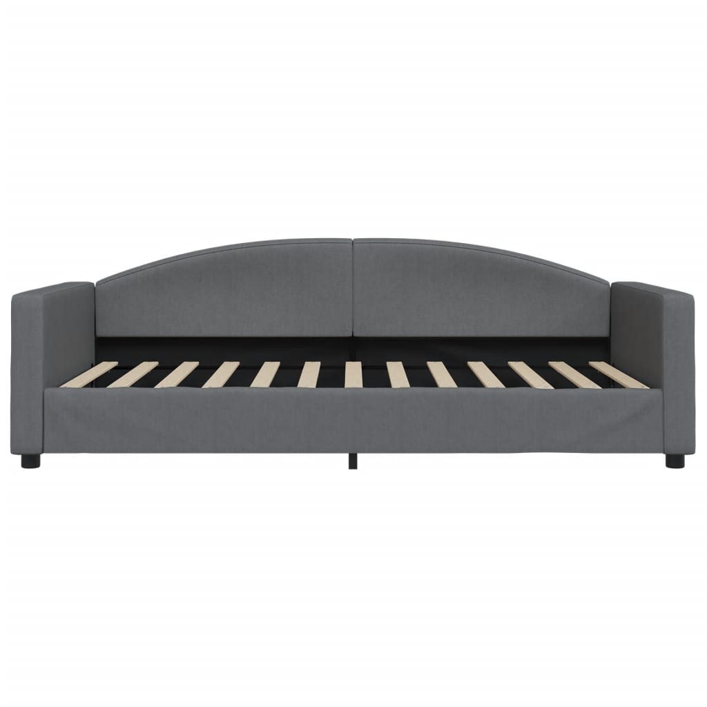 vidaXL Slaapbank met matras 100x200 cm stof donkergrijs grijs, foto 4