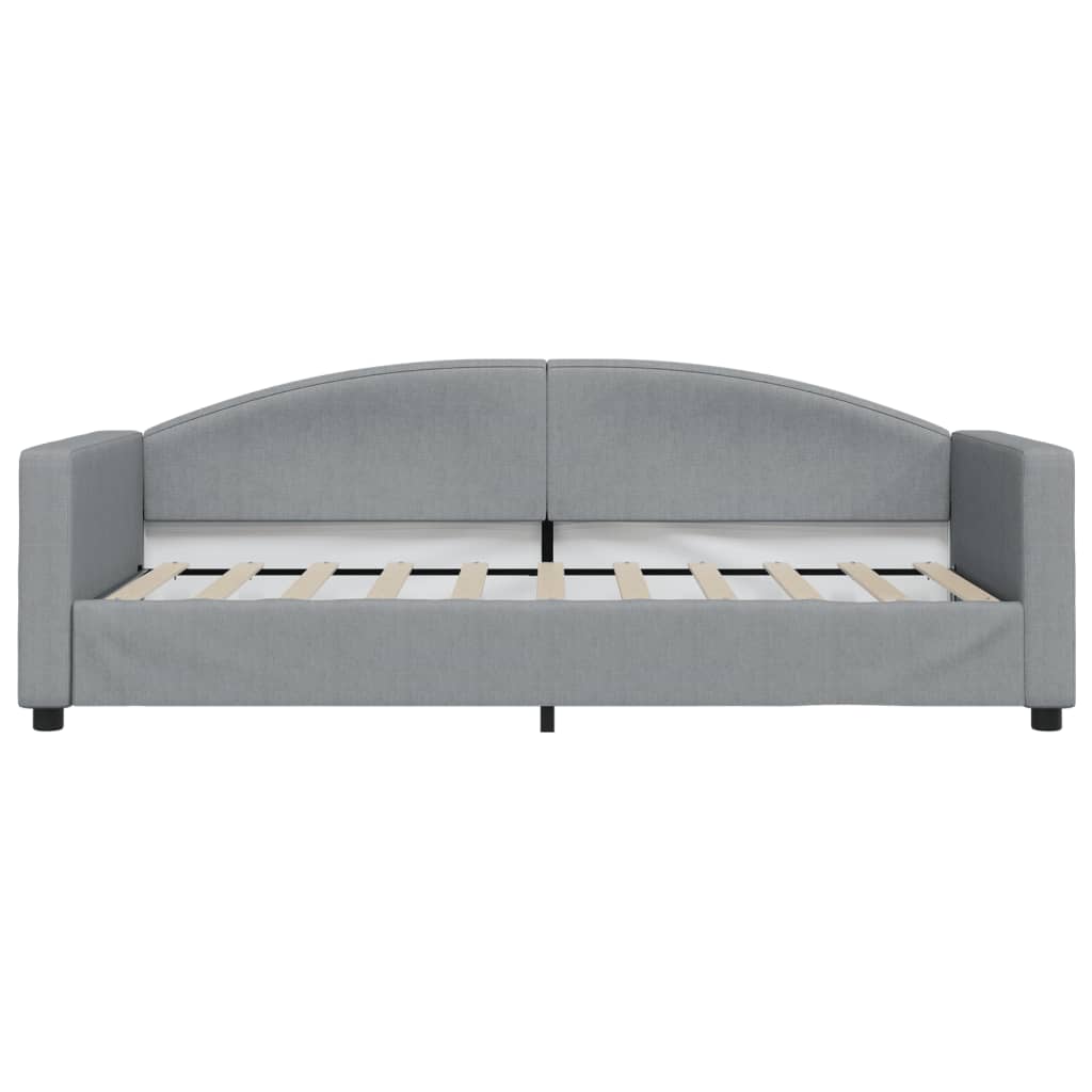 vidaXL Slaapbank met matras 90x190 cm stof lichtgrijs grijs, foto 4