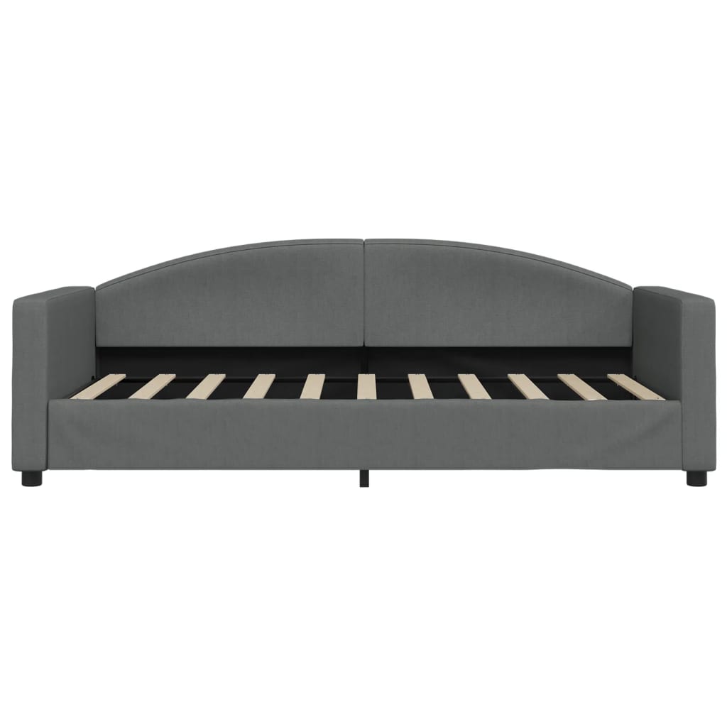 vidaXL Slaapbank met matras 90x190 cm stof donkergrijs grijs, foto 4