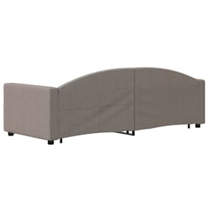Válenda s přistýlkou taupe 80 x 200 cm textil - obrázek 5