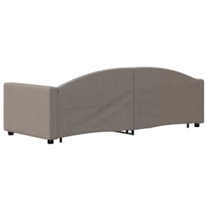 Válenda s přistýlkou a zásuvkami taupe 80 x 200 cm textil - obrázek 5